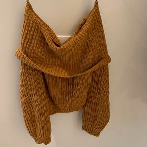 off the shoulder sweater